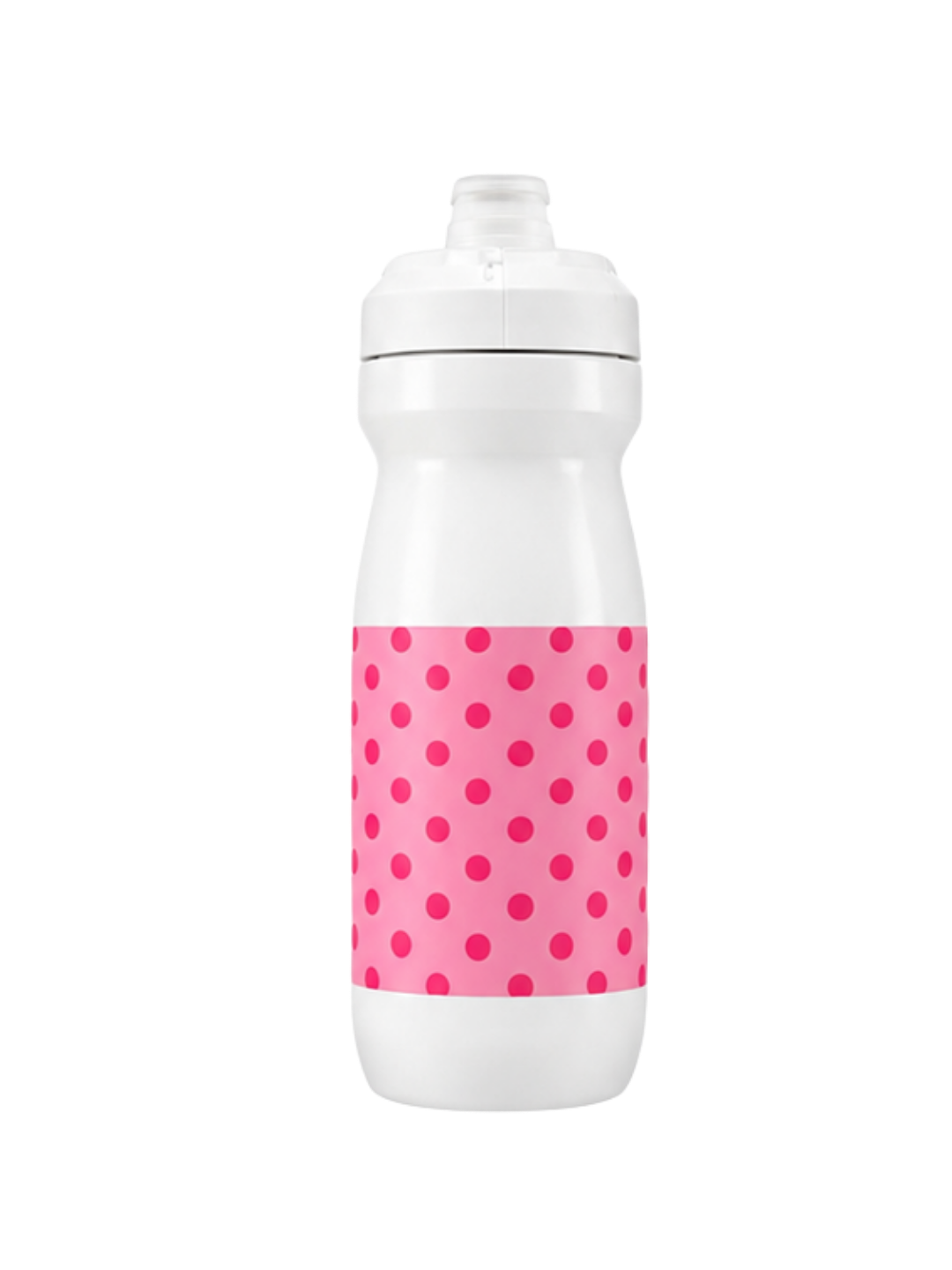 Dotty water bottle with pink polka dot band